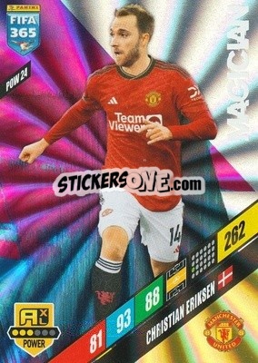Sticker Christian Eriksen - FIFA 365: 2023-2024. Adrenalyn XL
 n. POW24 - Panini