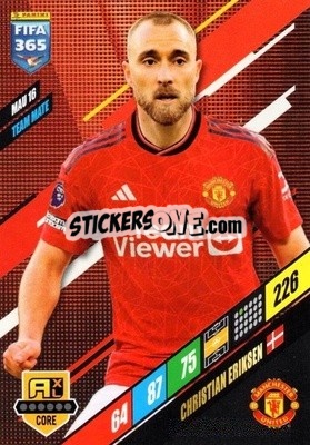 Sticker Christian Eriksen - FIFA 365: 2023-2024. Adrenalyn XL
 n. MAU16 - Panini