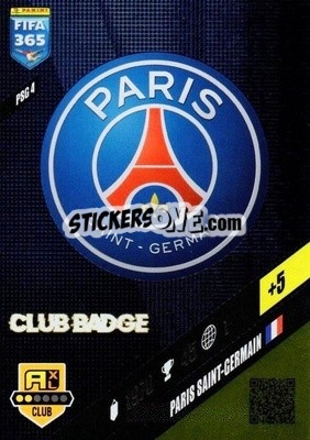 Sticker Club Badge - FIFA 365: 2023-2024. Adrenalyn XL
 n. PSG4 - Panini