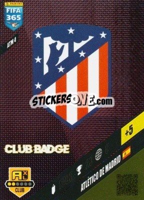 Sticker Club Badge - FIFA 365: 2023-2024. Adrenalyn XL
 n. ATM4 - Panini