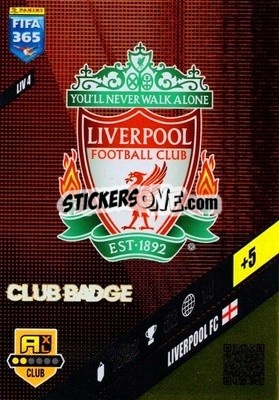 Sticker Club Badge - FIFA 365: 2023-2024. Adrenalyn XL
 n. LIV4 - Panini