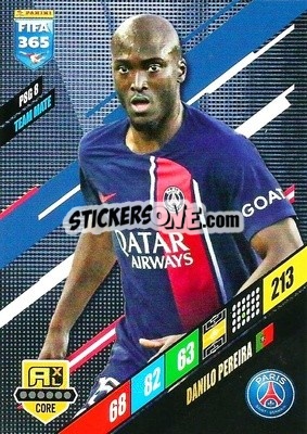 Sticker Danilo Pereira - FIFA 365: 2023-2024. Adrenalyn XL
 n. PSG8 - Panini