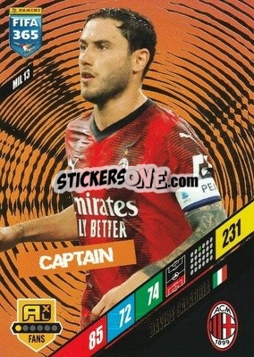 Sticker Davide Calabria - FIFA 365: 2023-2024. Adrenalyn XL
 n. MIL13 - Panini