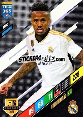 Sticker Éder Militão - FIFA 365: 2023-2024. Adrenalyn XL
 n. RMA2 - Panini