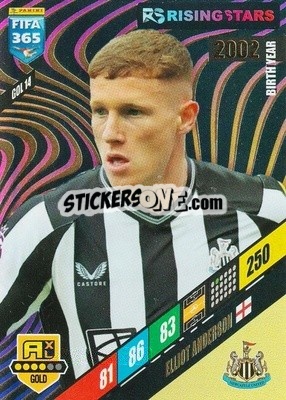 Cromo Elliot Anderson - FIFA 365: 2023-2024. Adrenalyn XL
 n. GOL14 - Panini