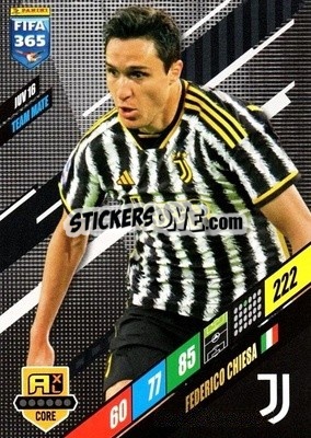 Sticker Federico Chiesa - FIFA 365: 2023-2024. Adrenalyn XL
 n. JUV16 - Panini