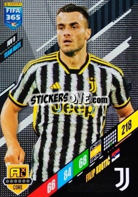 Sticker Filip Kostic - FIFA 365: 2023-2024. Adrenalyn XL
 - Panini