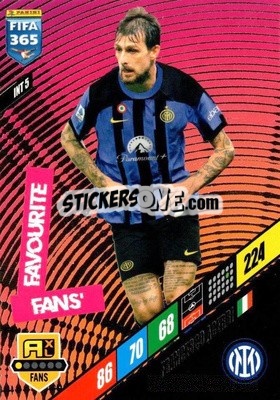 Sticker Francesco Acerbi - FIFA 365: 2023-2024. Adrenalyn XL
 - Panini