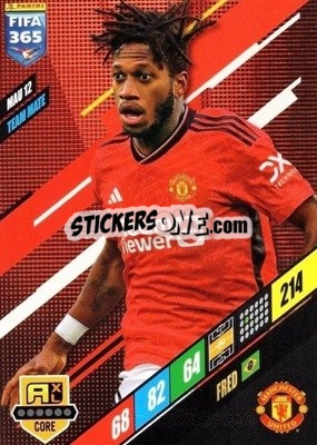 Sticker Fred - FIFA 365: 2023-2024. Adrenalyn XL
 n. MAU12 - Panini
