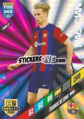 Sticker Frenkie de Jong - FIFA 365: 2023-2024. Adrenalyn XL
 n. POW27 - Panini