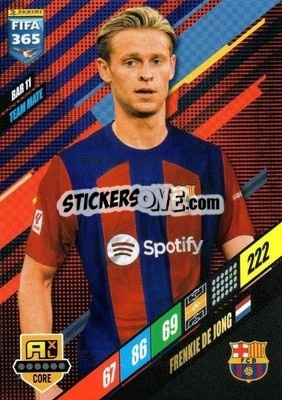 Sticker Frenkie de Jong - FIFA 365: 2023-2024. Adrenalyn XL
 - Panini