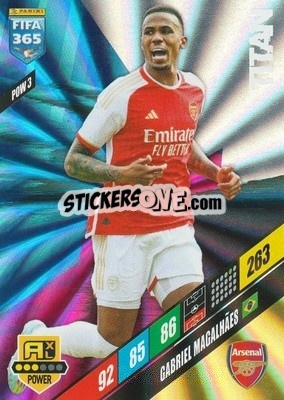 Sticker Gabriel Magalhães - FIFA 365: 2023-2024. Adrenalyn XL
 n. POW3 - Panini
