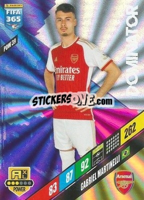 Sticker Gabrile Martinelli - FIFA 365: 2023-2024. Adrenalyn XL
 n. POW39 - Panini