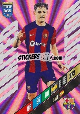 Sticker Gavi - FIFA 365: 2023-2024. Adrenalyn XL
 - Panini