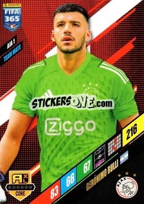 Cromo Gerónimo Rulli - FIFA 365: 2023-2024. Adrenalyn XL
 n. AJA1 - Panini
