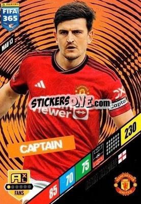 Sticker Harry Maguire - FIFA 365: 2023-2024. Adrenalyn XL
 n. MAU13 - Panini