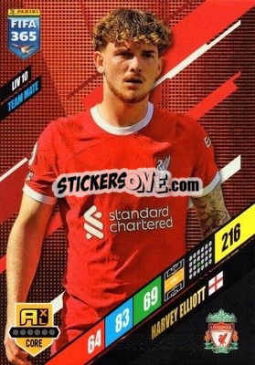 Sticker Harvey Elliott - FIFA 365: 2023-2024. Adrenalyn XL
 n. LIV10 - Panini