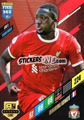 Sticker Ibrahima Konaté - FIFA 365: 2023-2024. Adrenalyn XL
 n. LIV2 - Panini