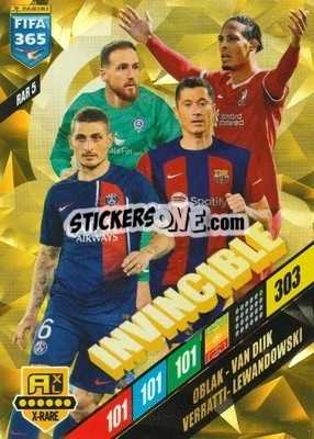 Sticker Oblak/van Dijk/verratti/lewandowski - FIFA 365: 2023-2024. Adrenalyn XL
 n. RAR5 - Panini