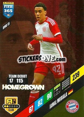 Sticker Jamal Musiala - FIFA 365: 2023-2024. Adrenalyn XL
 n. BMU15 - Panini