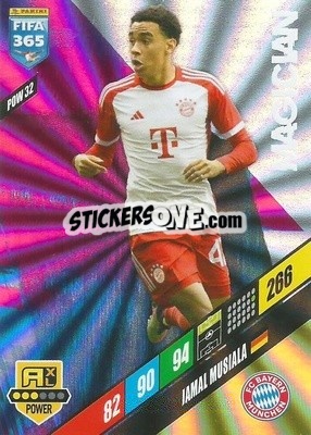 Sticker Jamal Musiala - FIFA 365: 2023-2024. Adrenalyn XL
 n. POW32 - Panini