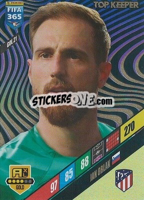 Sticker Jan Oblak - FIFA 365: 2023-2024. Adrenalyn XL
 n. GOL21 - Panini