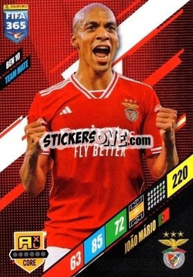 Sticker João Mario - FIFA 365: 2023-2024. Adrenalyn XL
 n. BEN10 - Panini