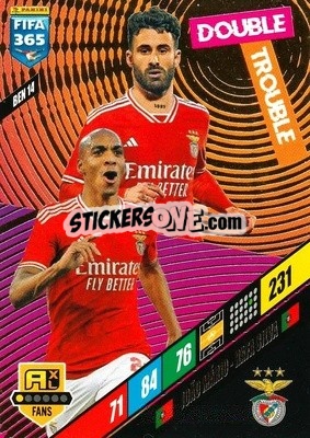 Sticker João Mario / Rafa Silva - FIFA 365: 2023-2024. Adrenalyn XL
 n. BEN14 - Panini