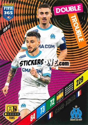 Sticker Jonathan Clauss / Valentin Rongier - FIFA 365: 2023-2024. Adrenalyn XL
 - Panini