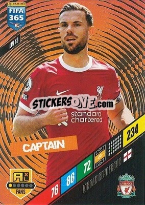 Sticker Jordan Henderson - FIFA 365: 2023-2024. Adrenalyn XL
 n. LIV13 - Panini
