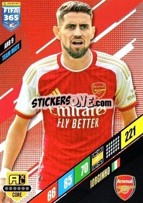 Sticker Jorginho - FIFA 365: 2023-2024. Adrenalyn XL
 n. ARS9 - Panini