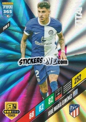 Sticker José María Giménez - FIFA 365: 2023-2024. Adrenalyn XL
 n. POW9 - Panini