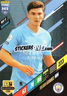 Sticker Julián Álvarez - FIFA 365: 2023-2024. Adrenalyn XL
 n. MAC17 - Panini