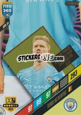 Sticker Kevin De Bruyne - FIFA 365: 2023-2024. Adrenalyn XL
 n. GOL31 - Panini