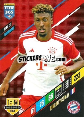 Sticker Kingsley Coman - FIFA 365: 2023-2024. Adrenalyn XL
 n. BMU12 - Panini