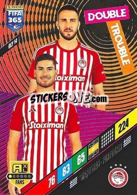 Sticker Kostas Fortounis / Georgios Masouras - FIFA 365: 2023-2024. Adrenalyn XL
 - Panini