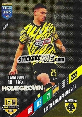 Sticker Kostas Galanopoulos - FIFA 365: 2023-2024. Adrenalyn XL
 - Panini