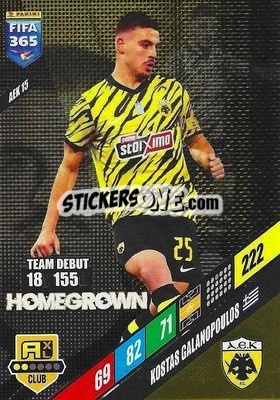 Sticker Kostas Galanopoulos - FIFA 365: 2023-2024. Adrenalyn XL
 n. AEK15 - Panini
