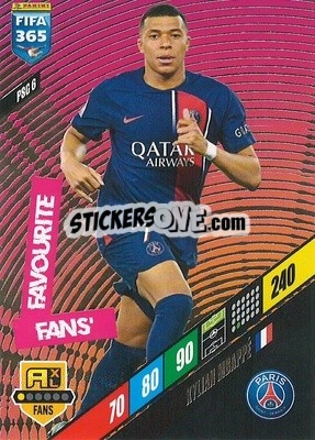 Cromo Kylian Mbappé - FIFA 365: 2023-2024. Adrenalyn XL
 - Panini