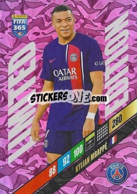 Sticker Kylian Mbappé - FIFA 365: 2023-2024. Adrenalyn XL
 n. LEXXL-KM - Panini