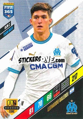 Sticker Leonardo Balerdi - FIFA 365: 2023-2024. Adrenalyn XL
 - Panini