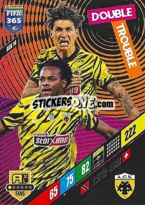 Sticker Levi García / Steven Zuber - FIFA 365: 2023-2024. Adrenalyn XL
 n. AEK14 - Panini