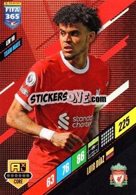 Sticker Luis Díaz - FIFA 365: 2023-2024. Adrenalyn XL
 n. LIV16 - Panini