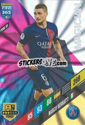 Sticker Marco Verratti - FIFA 365: 2023-2024. Adrenalyn XL
 n. POW30 - Panini