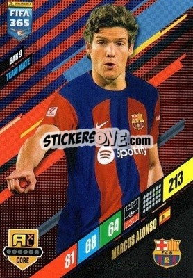 Sticker Marcos Alonso - FIFA 365: 2023-2024. Adrenalyn XL
 n. BAR9 - Panini