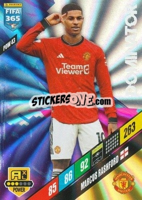 Sticker Marcus Rashford - FIFA 365: 2023-2024. Adrenalyn XL
 n. POW43 - Panini