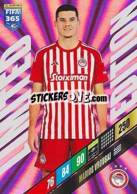 Figurina Marios Vrousai - FIFA 365: 2023-2024. Adrenalyn XL
 n. LE-MV - Panini