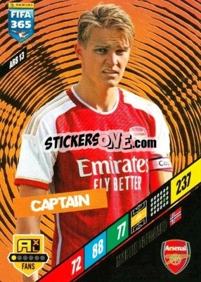 Sticker Martin Ødegaard - FIFA 365: 2023-2024. Adrenalyn XL
 n. ARS13 - Panini