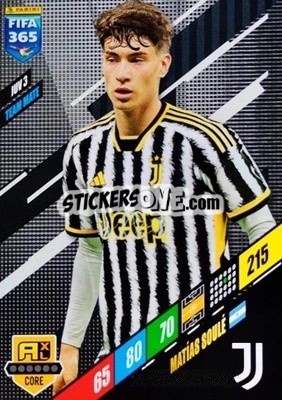 Sticker Matias Soulé - FIFA 365: 2023-2024. Adrenalyn XL
 n. JUV3 - Panini