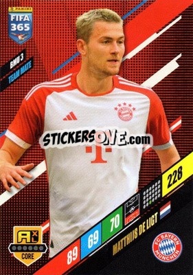 Sticker Matthijs de Ligt - FIFA 365: 2023-2024. Adrenalyn XL
 n. BMU3 - Panini